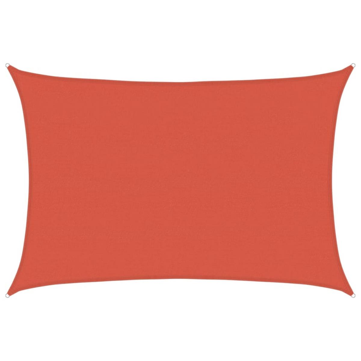 Toldo de vela HDPE terracota 160 g/m² 5x6 m