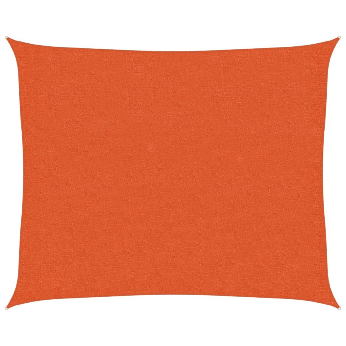 Toldo de vela naranja HDPE 160 g/m² 2,5x3 m