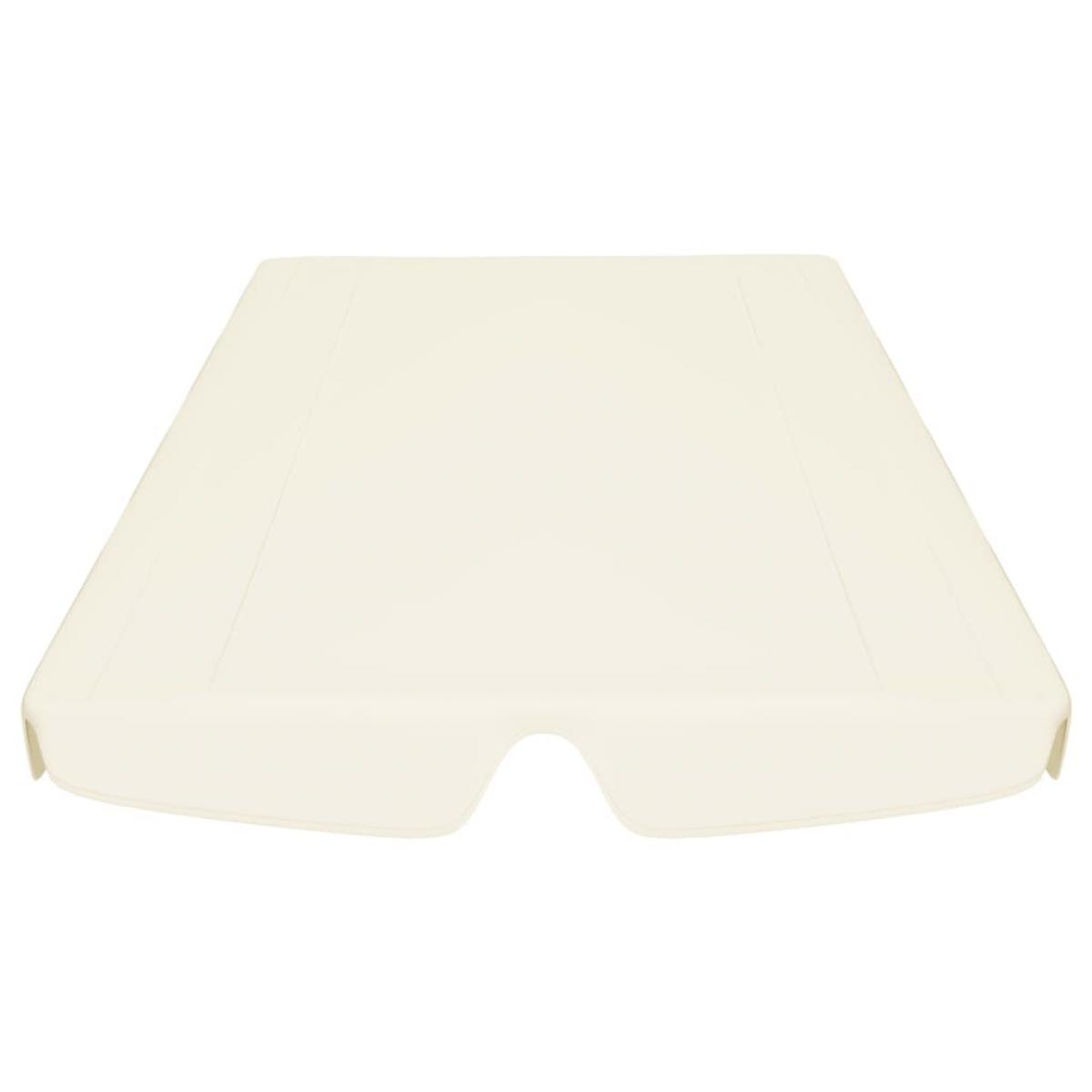 Dosel de repuesto columpio de jardín crema 150/130x105/70 cm