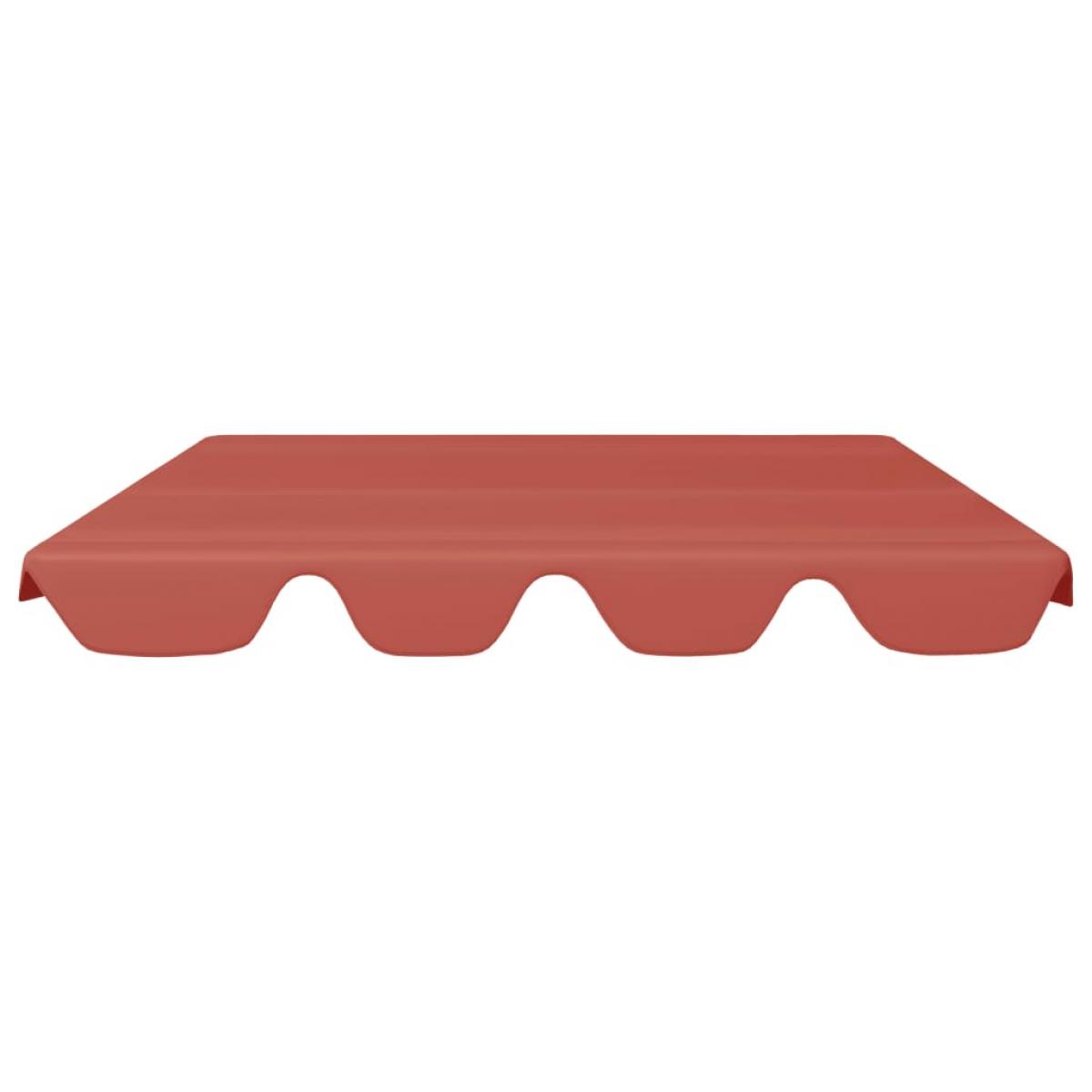Dosel de repuesto columpio jardín terracota 150/130x105/70 cm