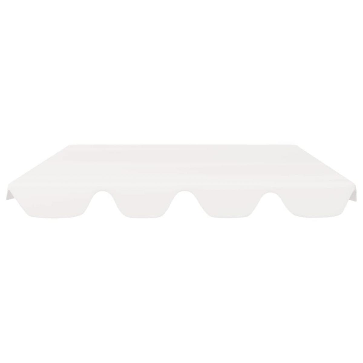 Dosel de repuesto columpio de jardín blanco 150/130x70/105 cm