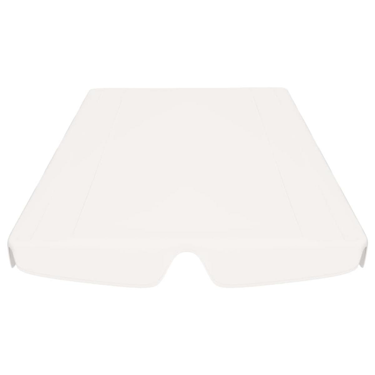 Dosel de repuesto columpio de jardín blanco 150/130x70/105 cm