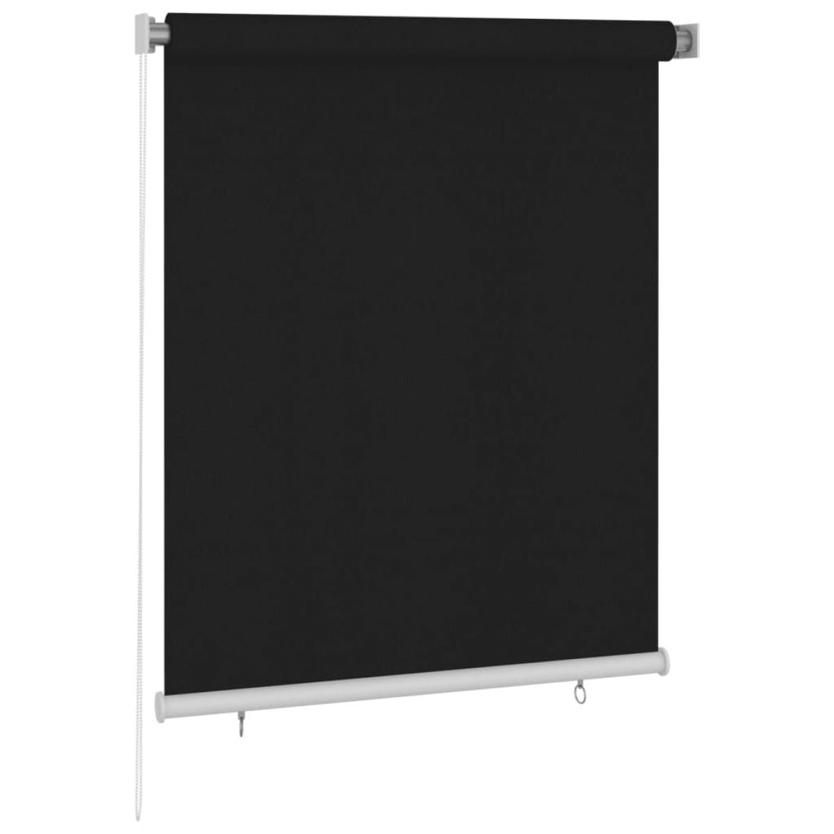 Persiana enrollable de exterior 120x140 cm negro