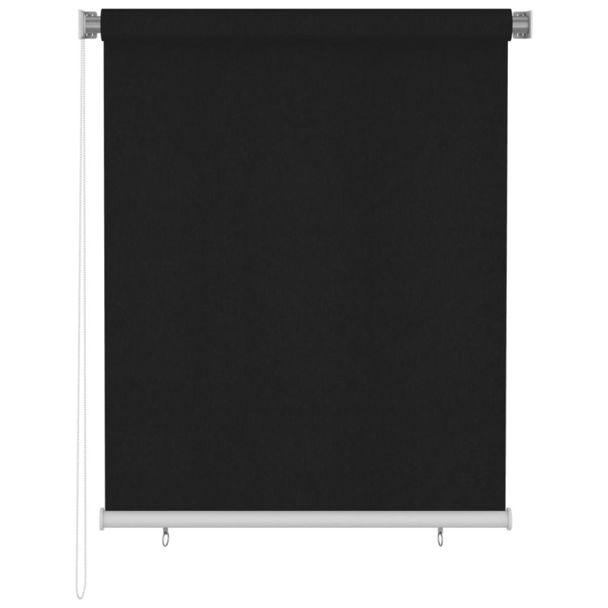 Persiana enrollable de exterior 120x140 cm negro