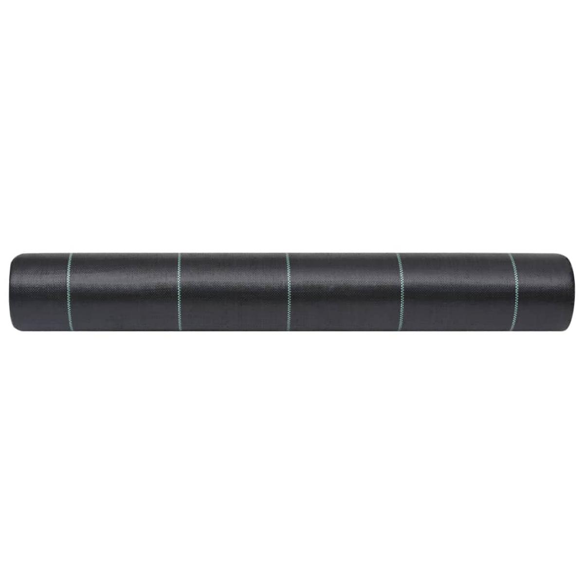 Estera de control de malezas y raíces PP negro 1x50 m