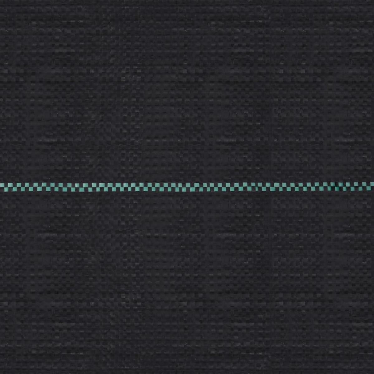 Estera de control de malezas y raíces PP negro 1x200 m