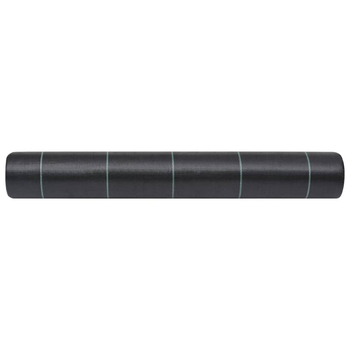 Estera de control de malezas y raíces PP negro 1x200 m