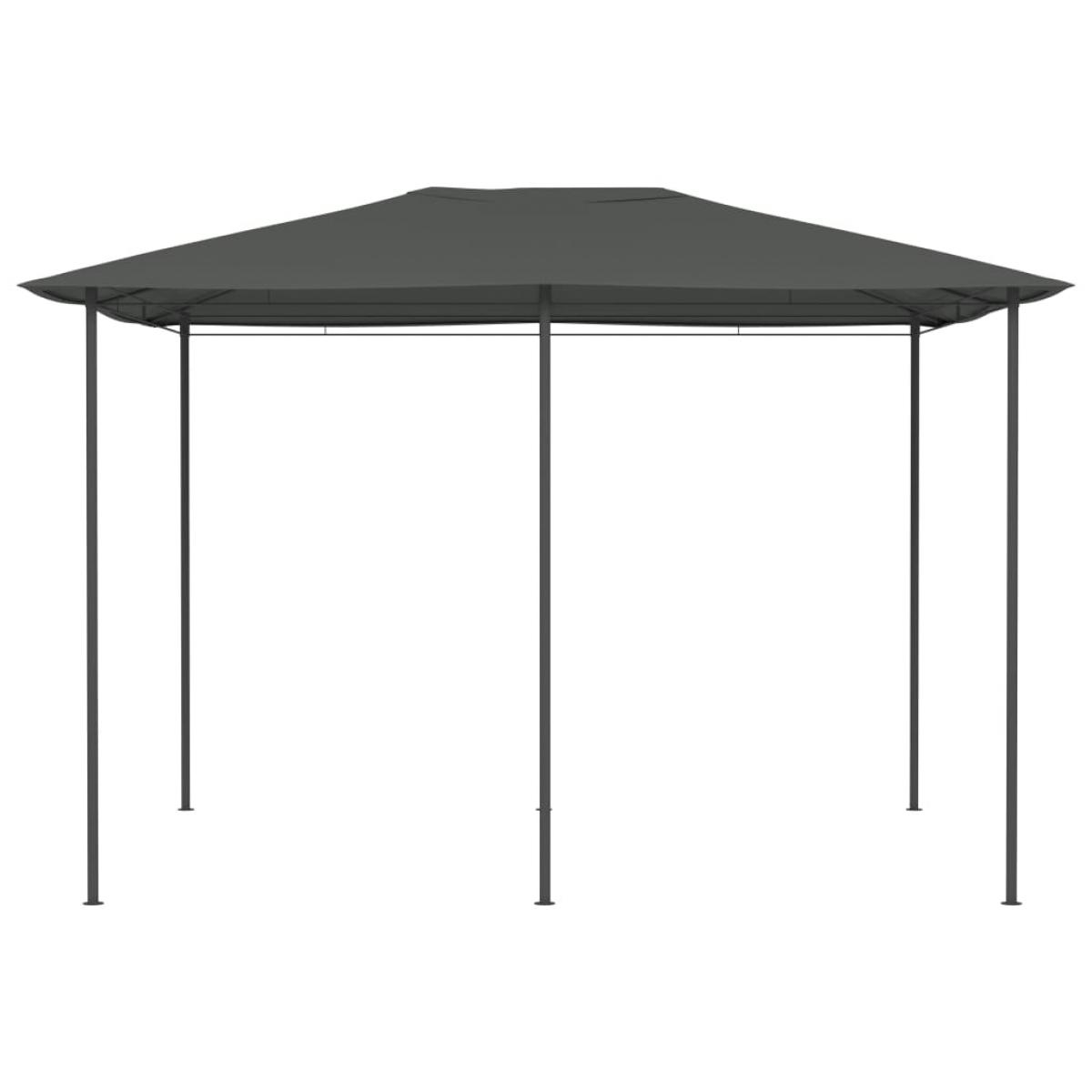 Cenador gris antracita 3x4x2,6 m 160 g/m²