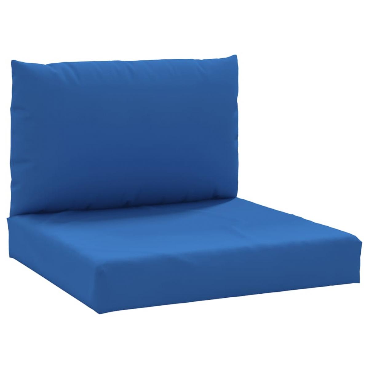 Cojines para palets 2 unidades tela Oxford azul