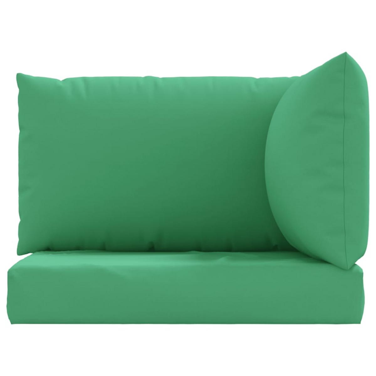 Cojines para palets 3 unidades tela Oxford verde