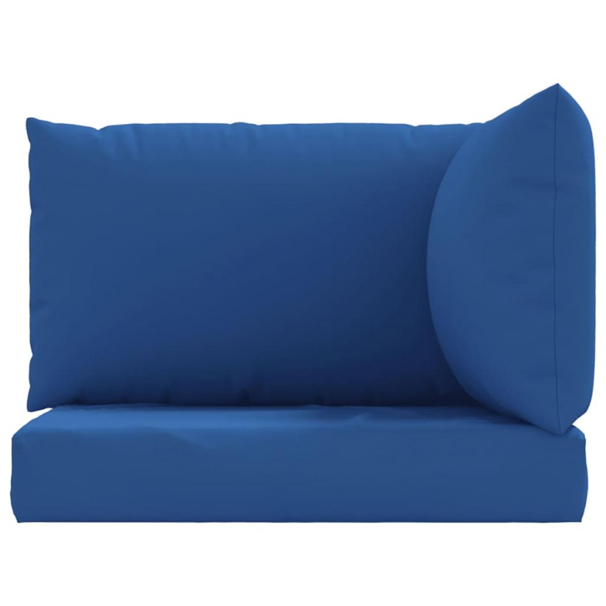 Cojines para palets 3 unidades tela Oxford azul