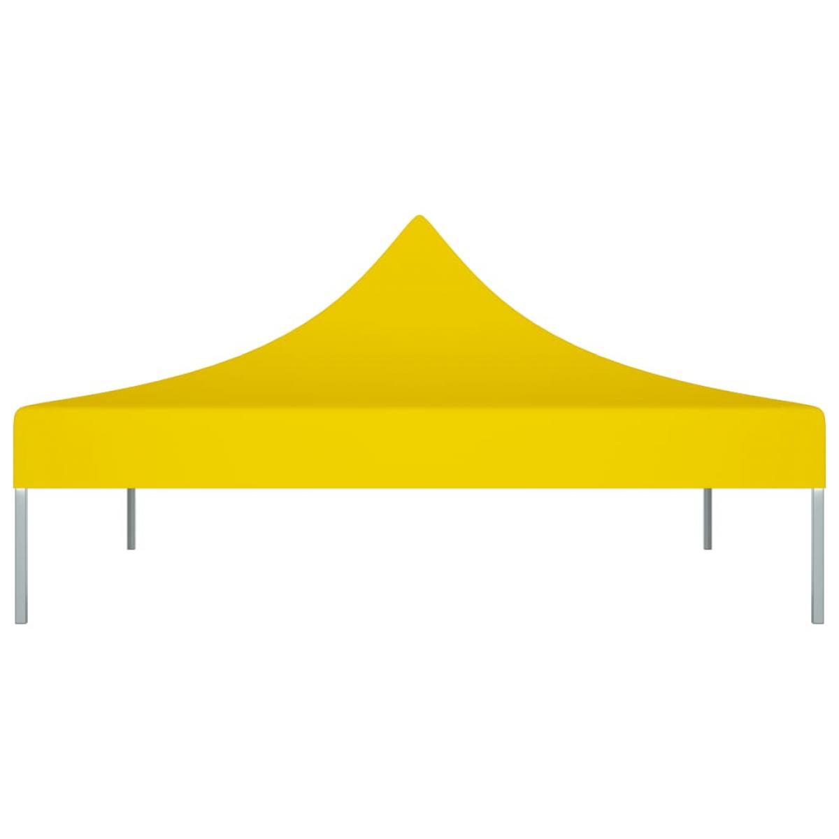 Techo de carpa para celebraciones amarillo 3x3 m 270 g/m²