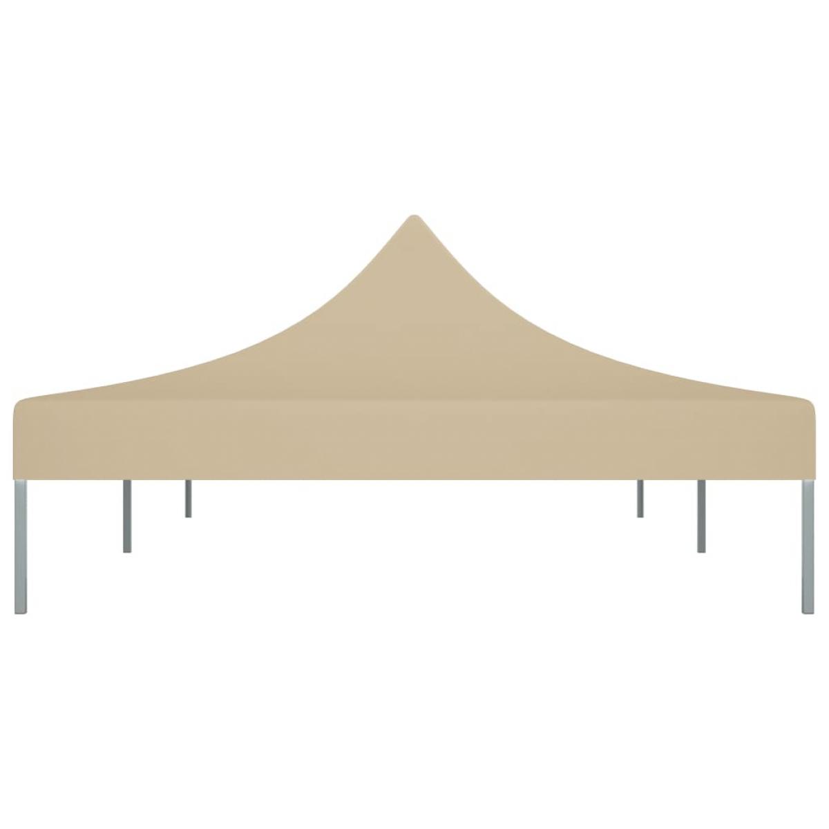Techo de carpa para celebraciones beige 6x3 m 270 g/m²