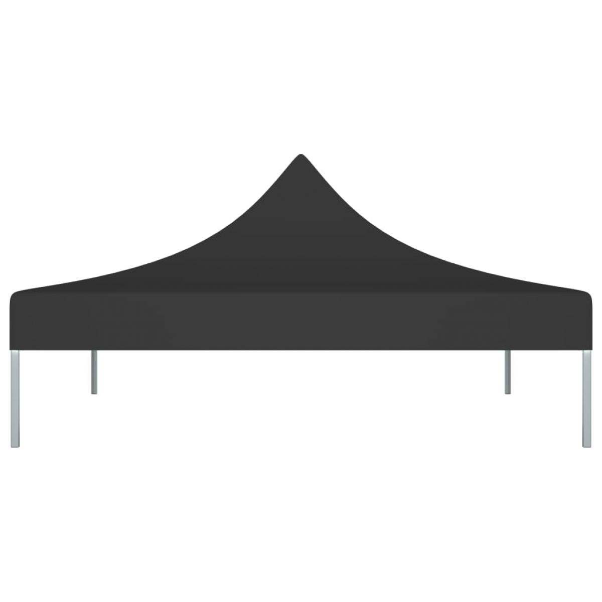 Techo de carpa para celebraciones negro 2x2 m 270 g/m²
