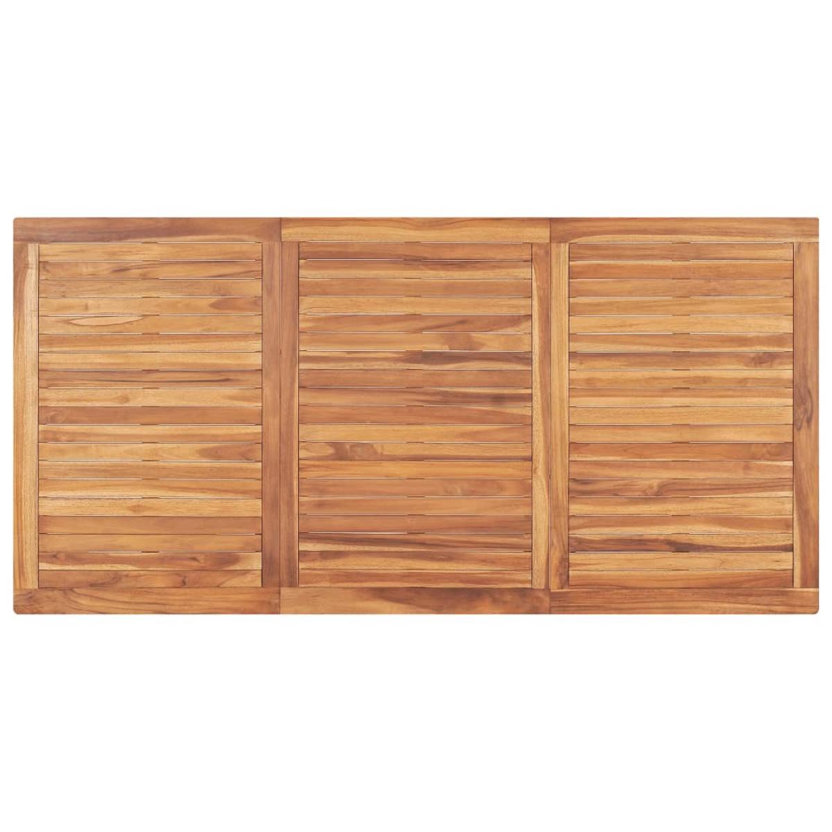Mesa de comedor de jardín madera maciza de teca 180x90x77 cm