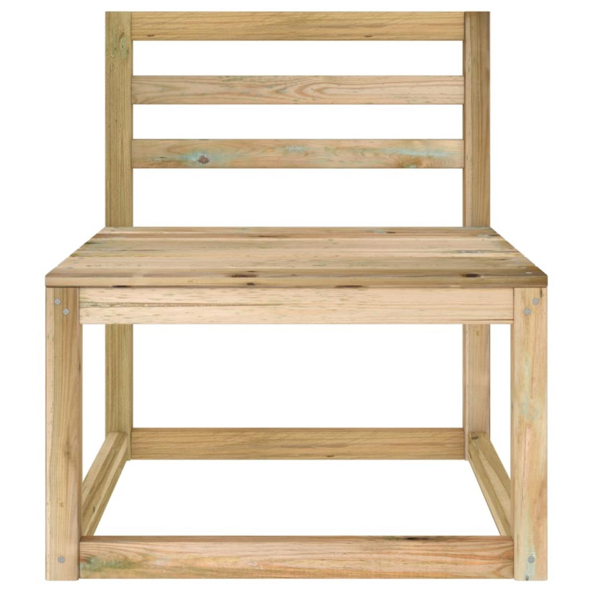 Set de muebles de jardín 2 pzas madera de pino impregnada verde