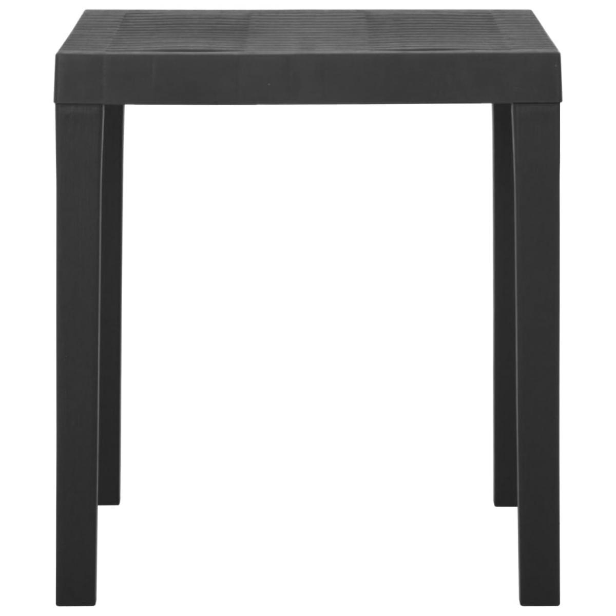 Mesa de jardín de plástico gris 79x65x72 cm