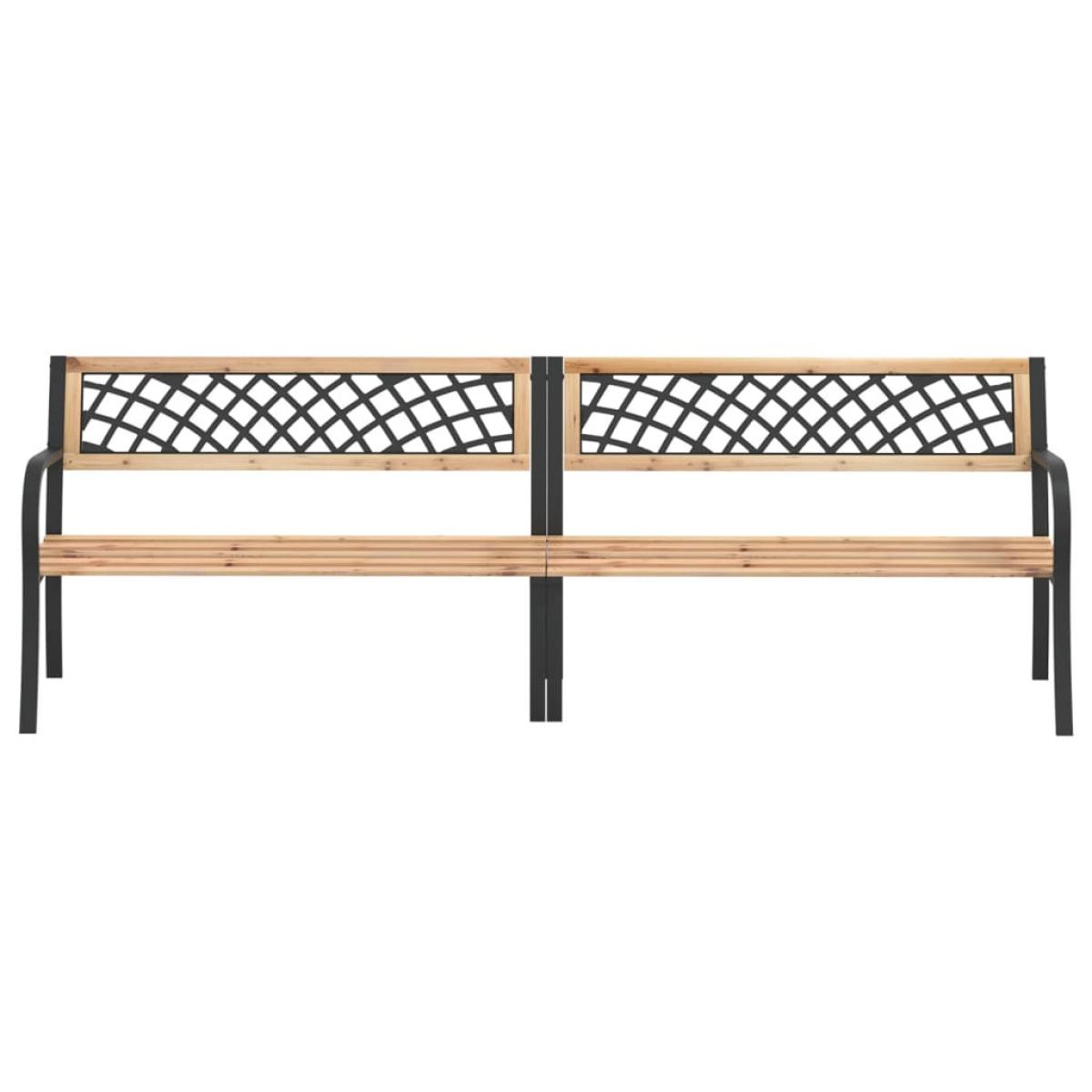 Banco de jardín doble madera de abeto chino 238 cm