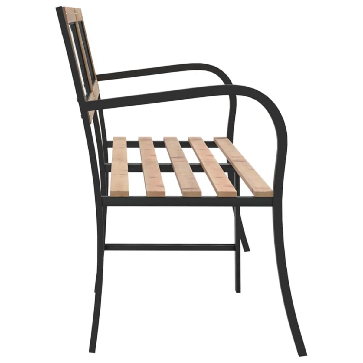 Banco de jardín doble madera de abeto chino 238 cm