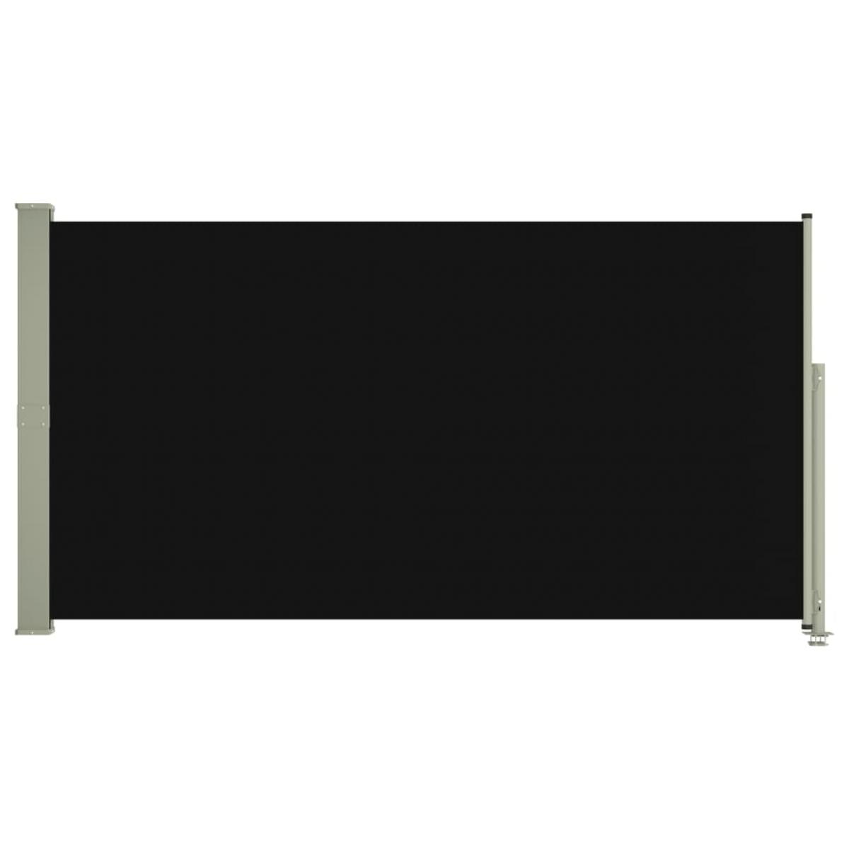 Toldo lateral retráctil de jardín negro160x300 cm