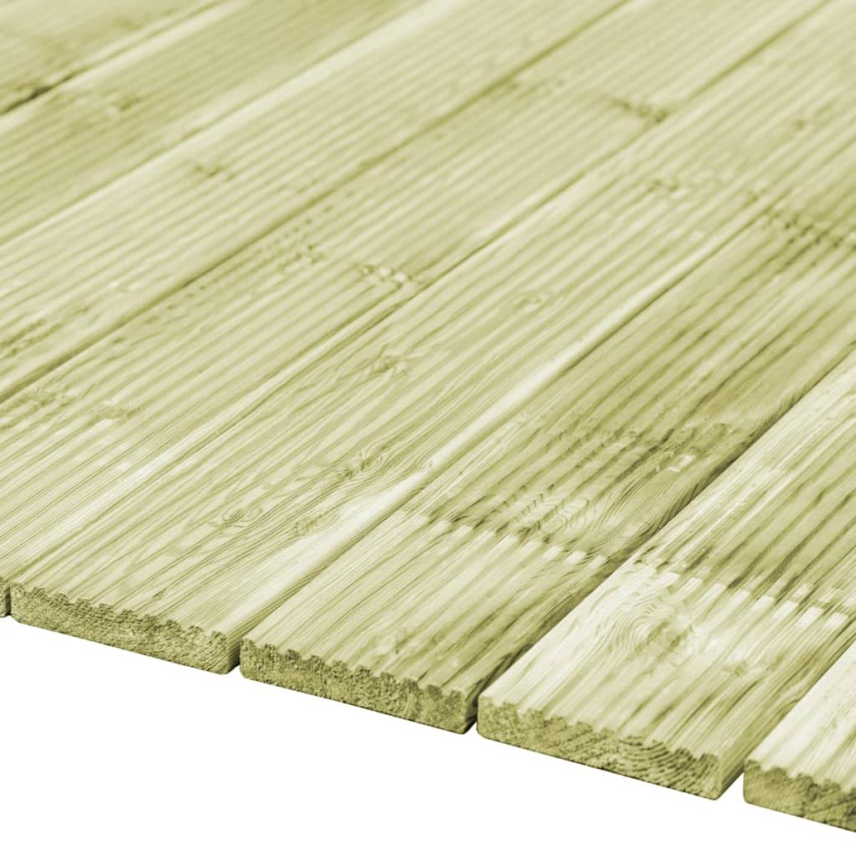 Tablas para porche 8 uds 1,16 m² 1 m madera de pino impregnada