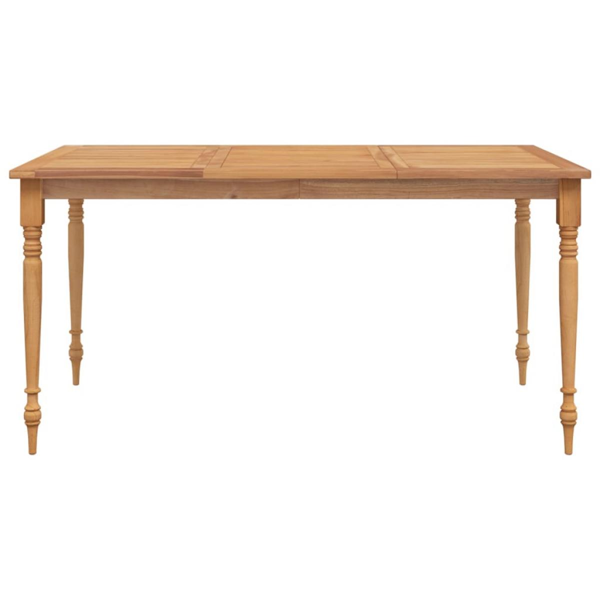 Mesa Batavia madera maciza de teca 150x90x75 cm