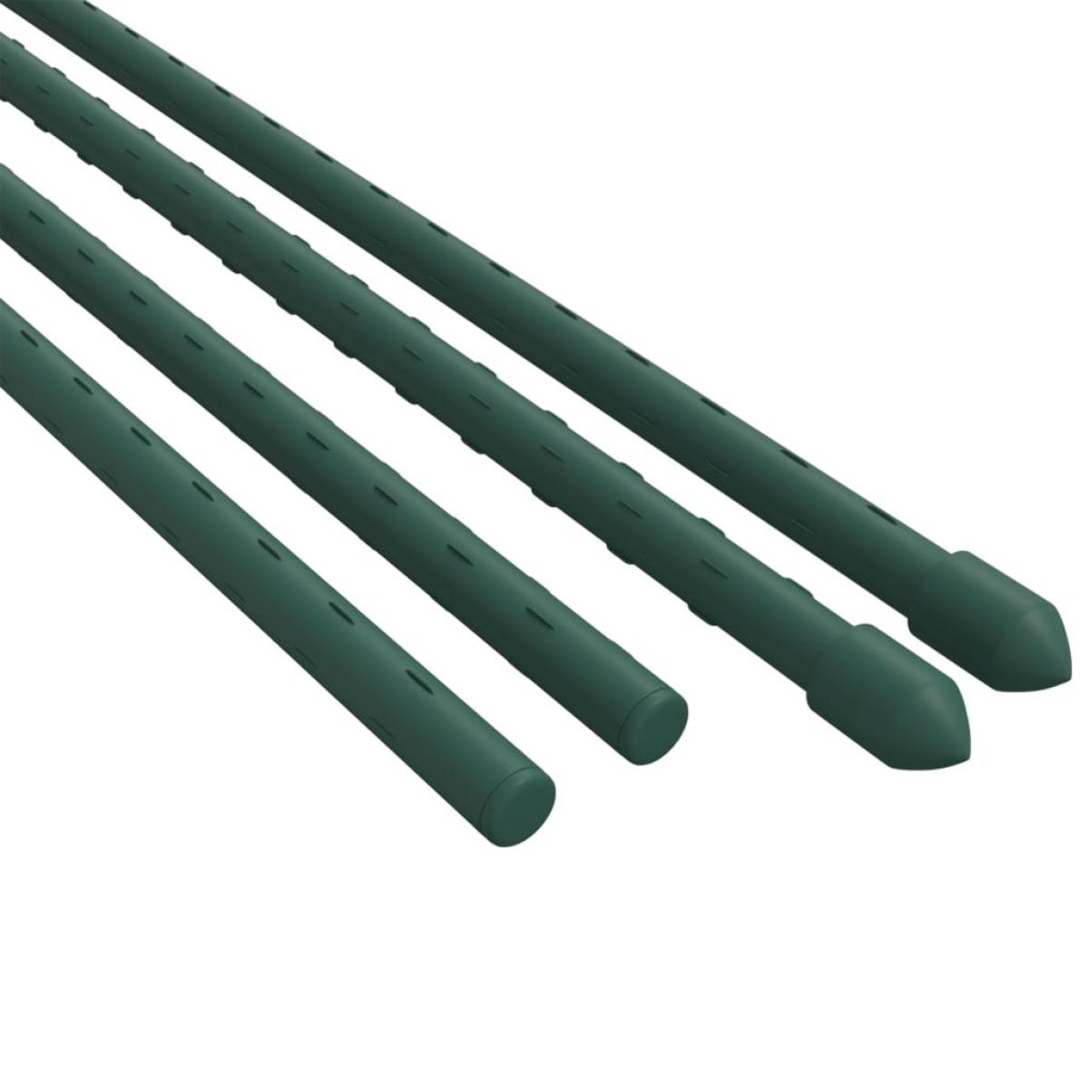 Tutores para plantas de jardín 30 unidades acero verde 150 cm