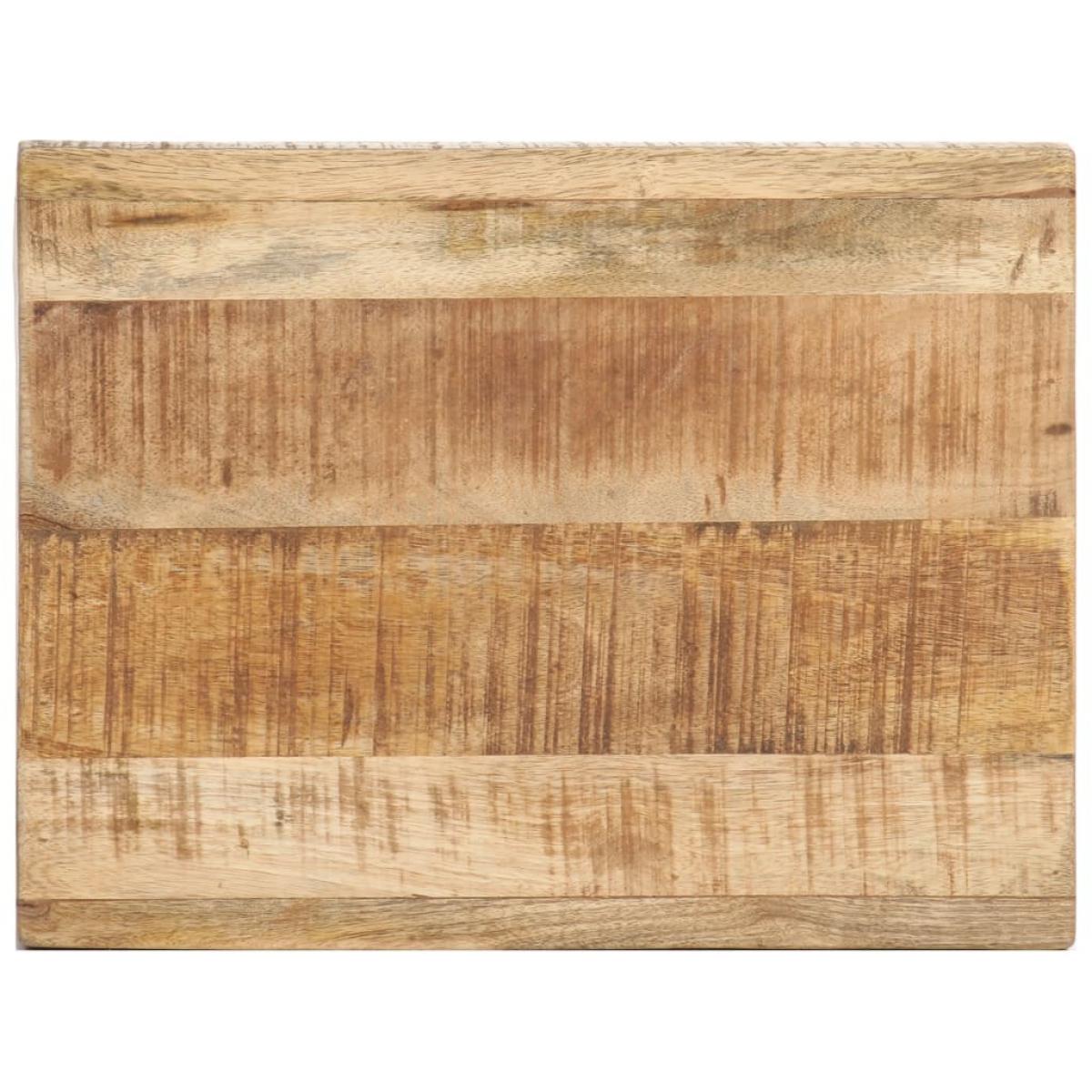 Mesa auxiliar de madera de mango maciza 40x30x50 cm