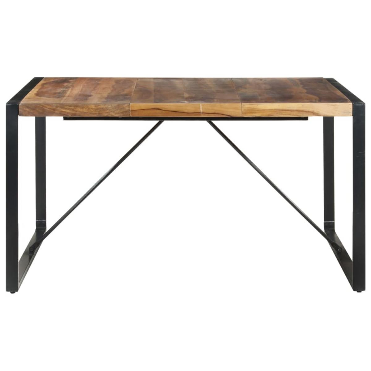 Mesa de comedor de madera maciza 140x140x75 cm