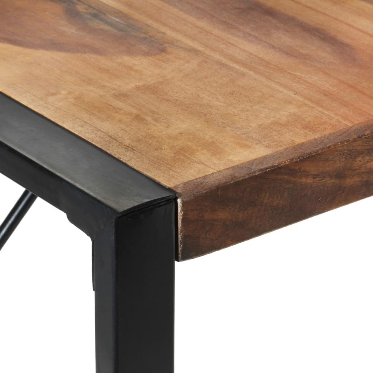 Mesa de comedor de madera maciza 140x140x75 cm