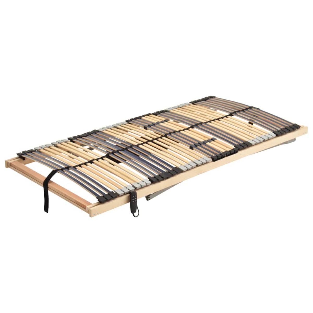 Cama somier eléctrico de láminas sin colchón 7 zonas 80x200 cm