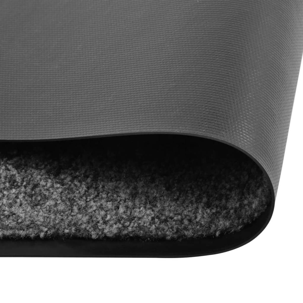 Felpudo lavable gris antracita 60x90 cm