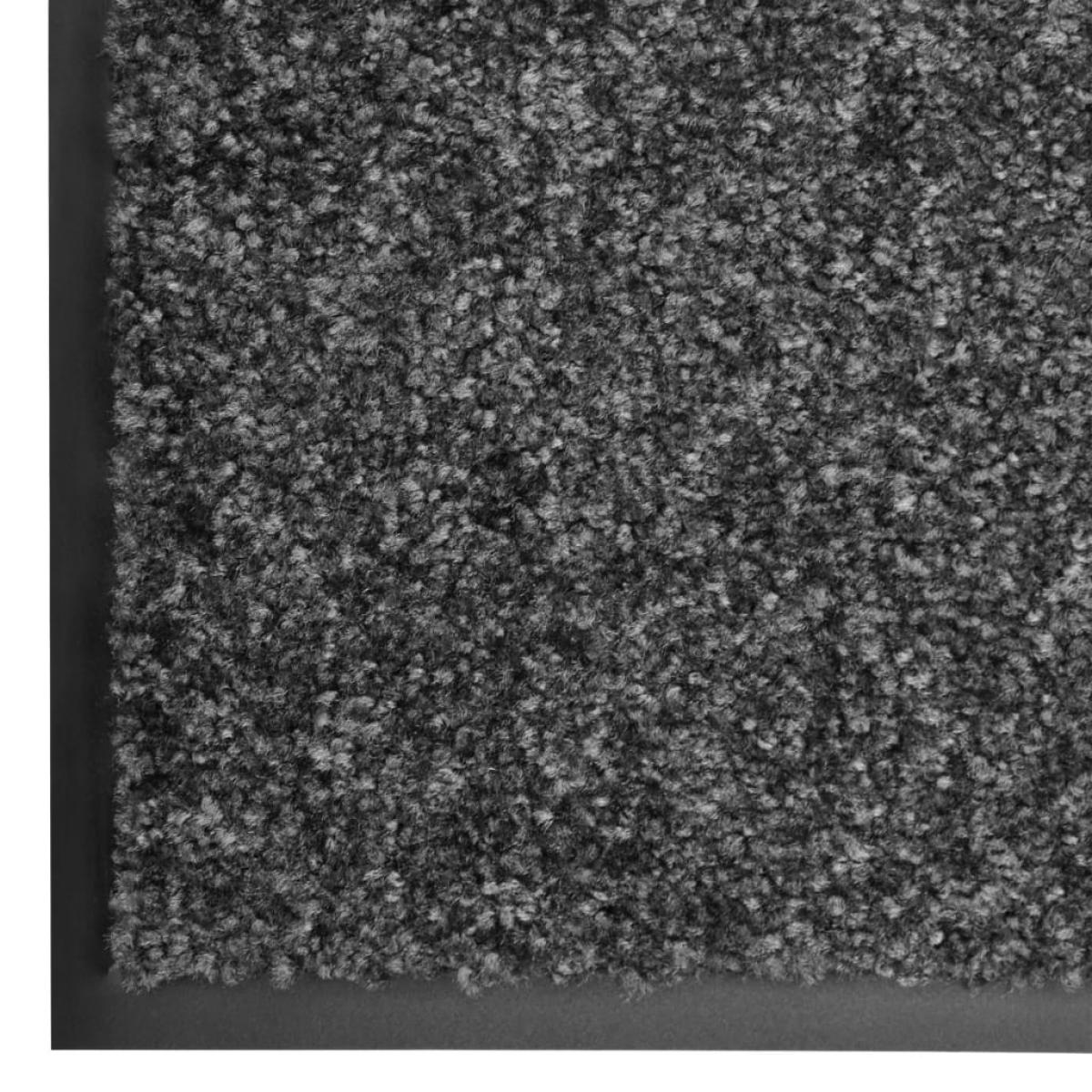 Felpudo lavable gris antracita 60x90 cm