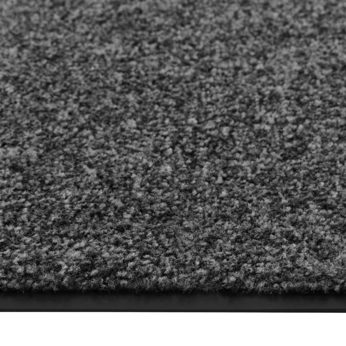 Felpudo lavable gris antracita 60x90 cm