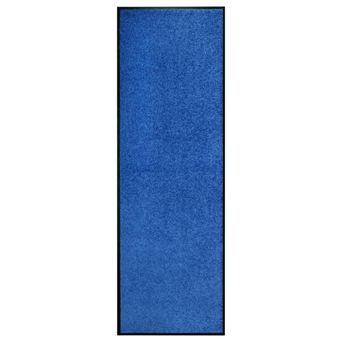 Felpudo lavable azul 60x180 cm