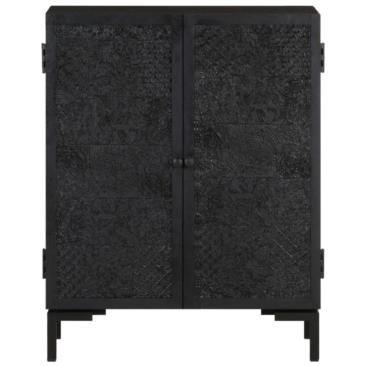 Aparador de madera de mango maciza 60x30x76 cm