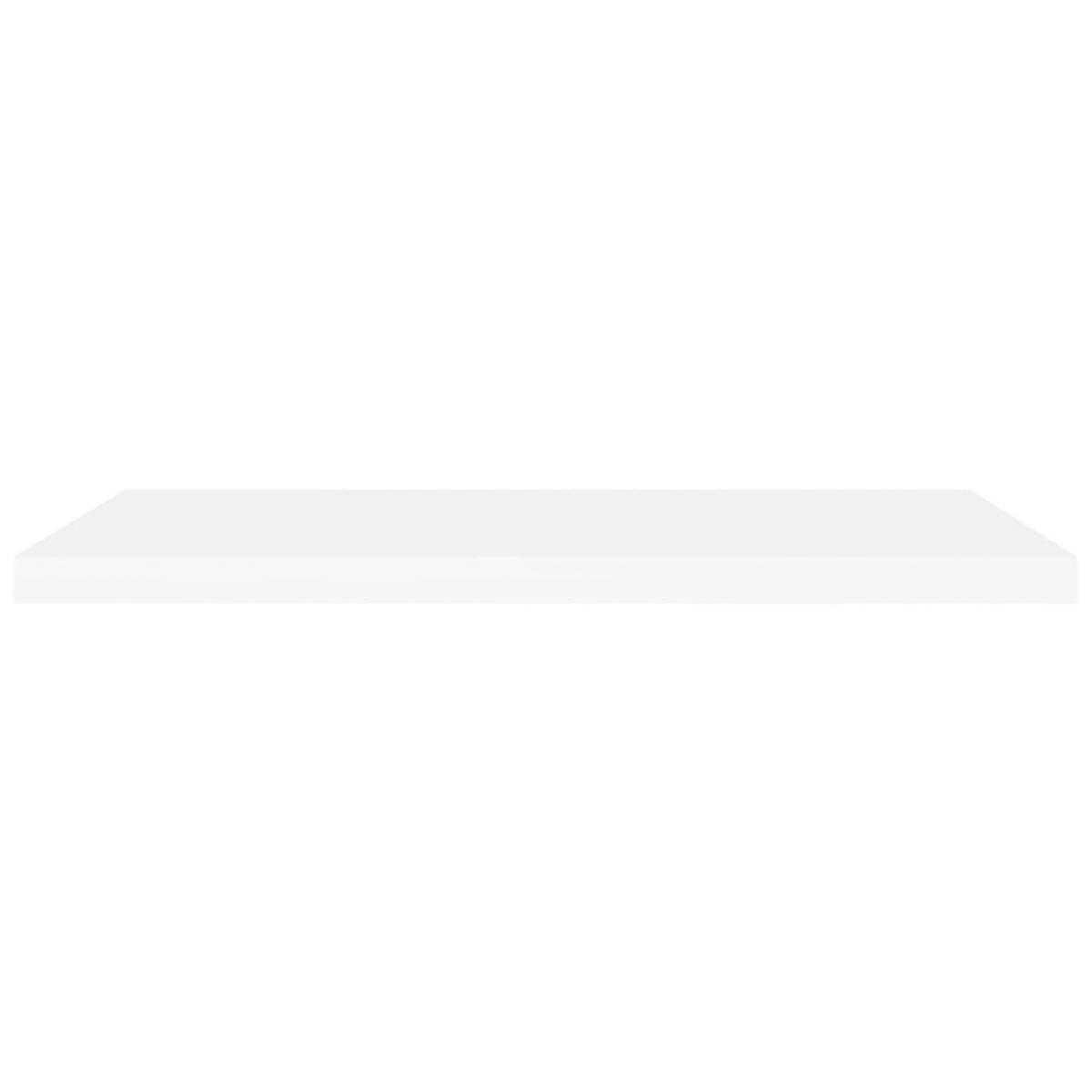 Estante flotante de pared MDF blanco 90x23,5x3,8 cm