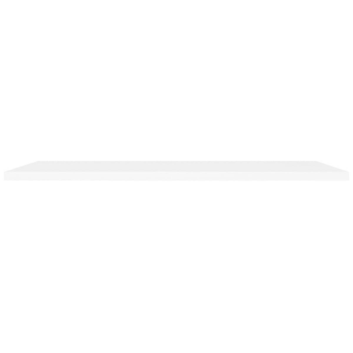 Estante flotante de pared 4 uds MDF blanco 120x23,5x3,8 cm
