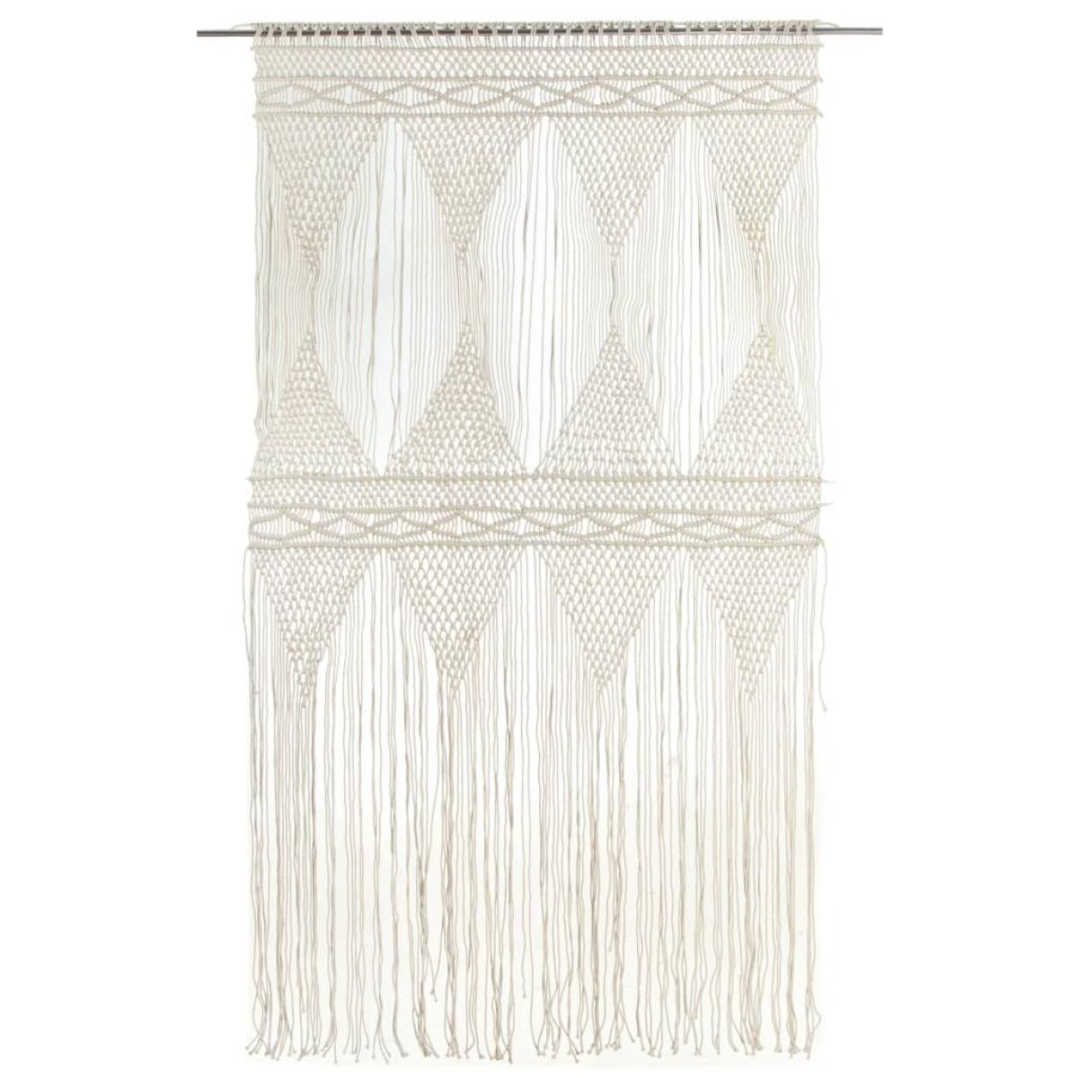 Cortina de macramé algodón 140x240 cm