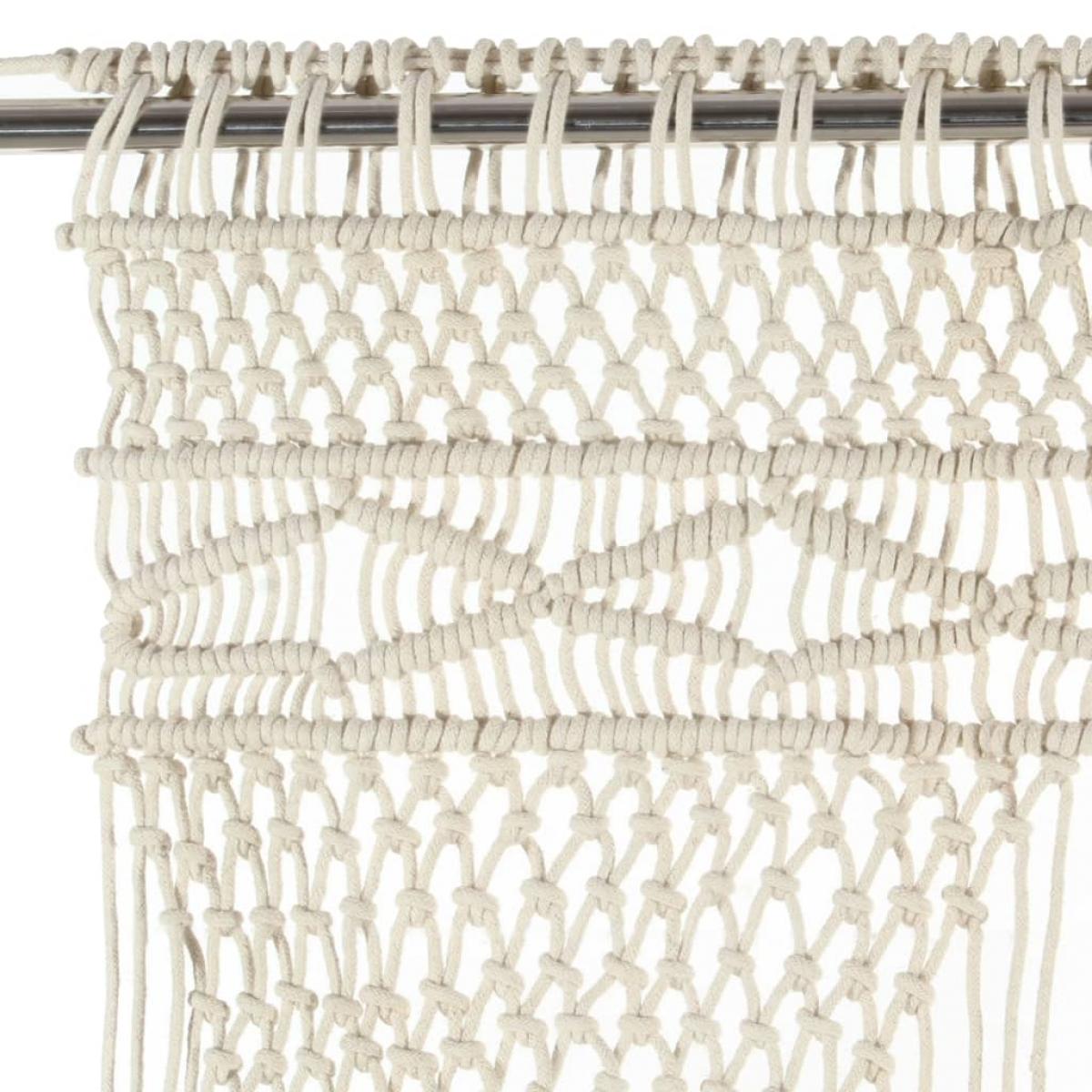 Cortina de macramé algodón 140x240 cm