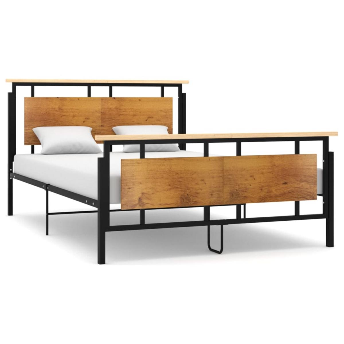 Estructura de cama sin colchón metal 140x200 cm