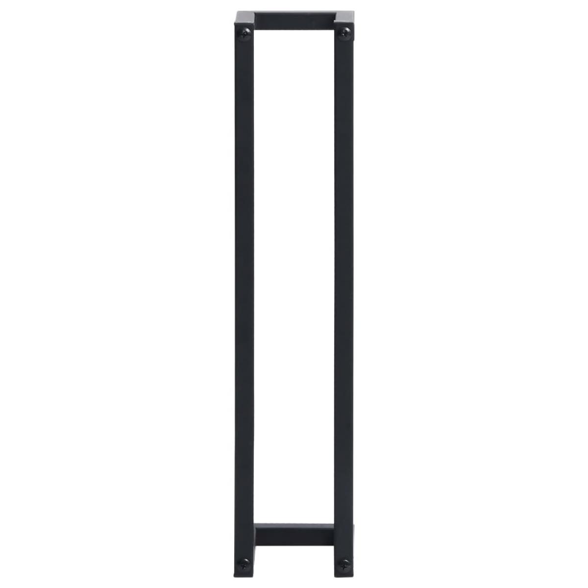 Toallero de hierro negro 12,5x12,5x60 cm