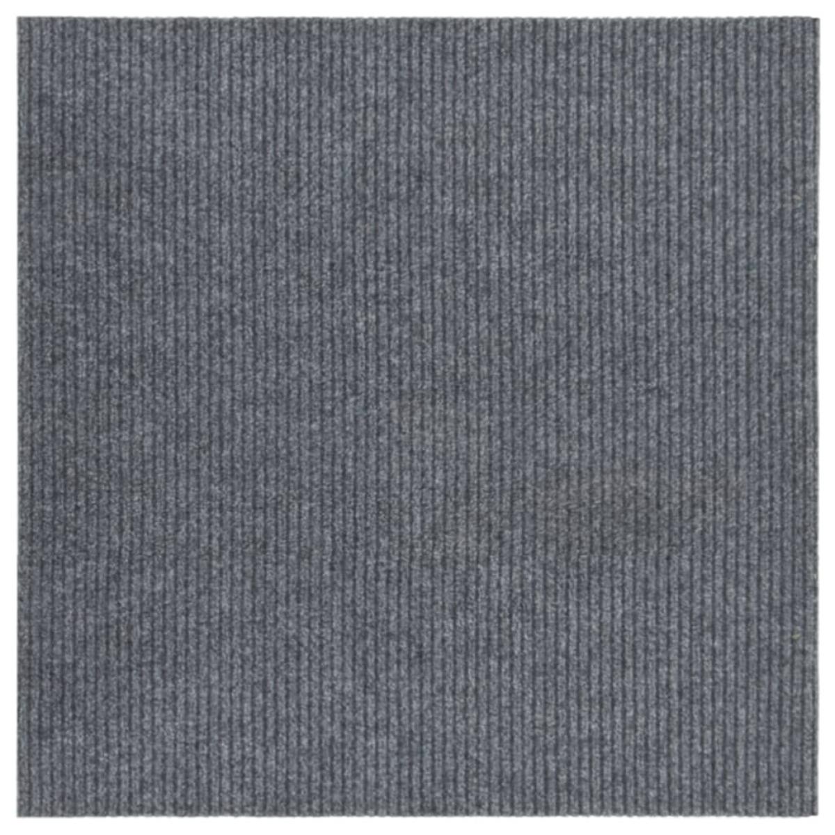 Alfombra felpudo atrapasuciedad gris 100x100 cm