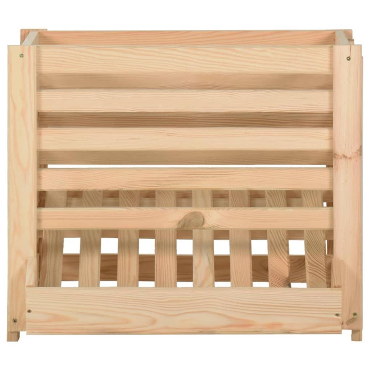 Caja para patatas madera maciza de pino 60x40x50 cm