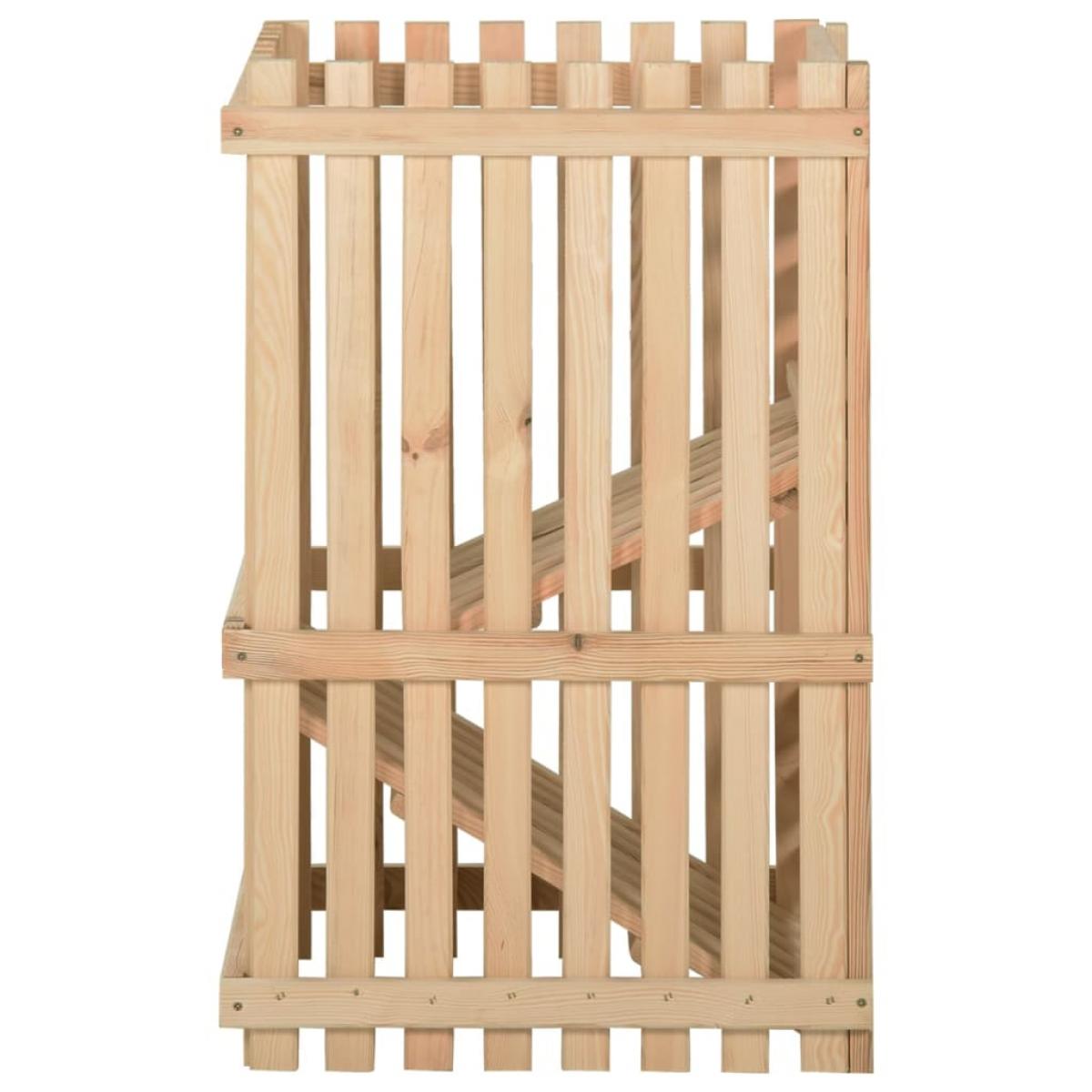 Caja para patatas madera maciza de pino 50x50x80 cm