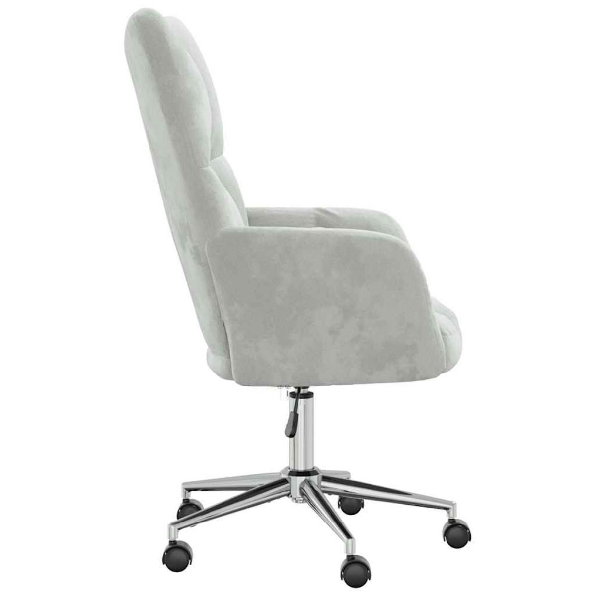 Sillón de relax de terciopelo gris claro