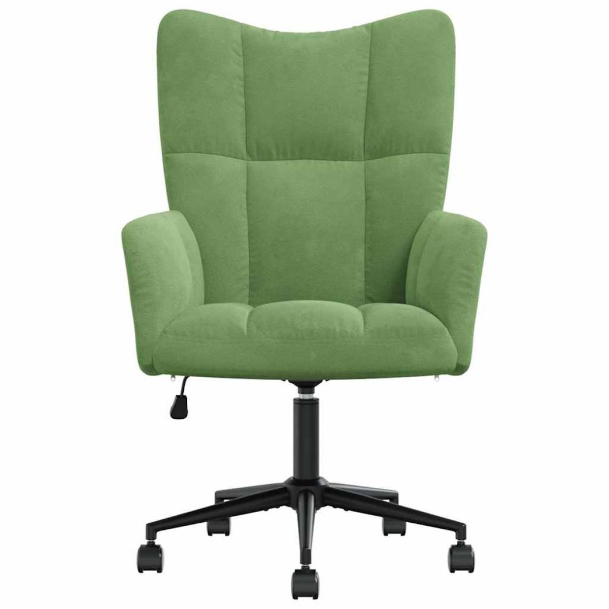 Sillón de relax de terciopelo verde claro