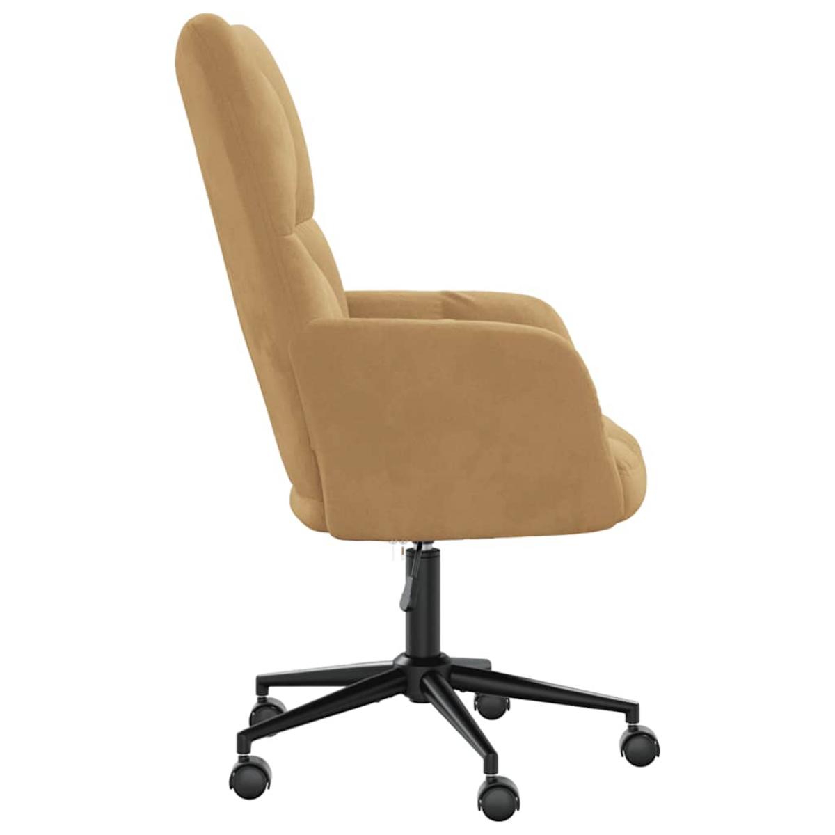 Sillón de relax de terciopelo marrón