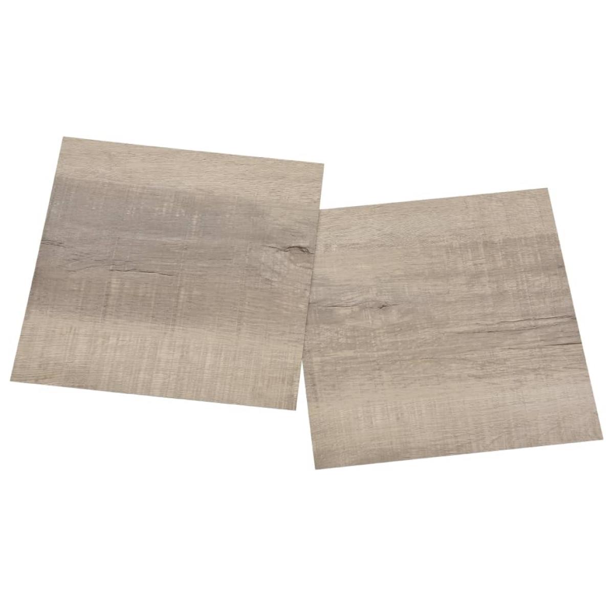 Tarimas de suelo autoadhesivas 20 uds PVC gris taupe 1,86 m²