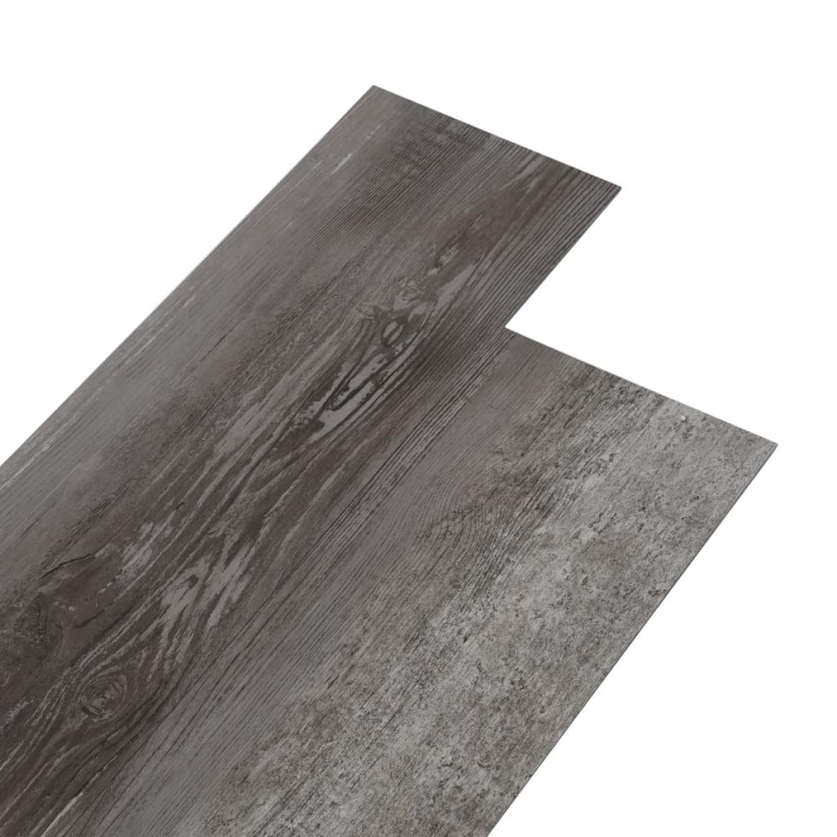 Lamas para suelo autoadhesivas PVC madera a rayas 5,21 m² 2 mm